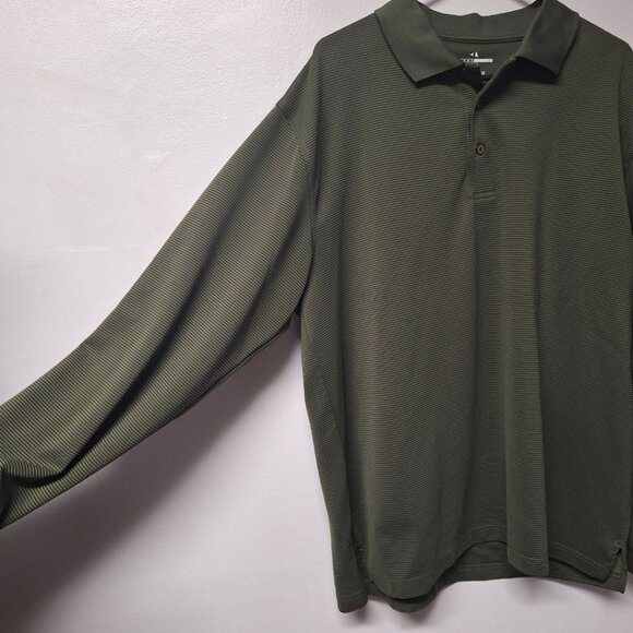 Grand Stand Long Sleeve Shirt Golfing Sports Active Mens‎ XL Green - Picture 3 of 7